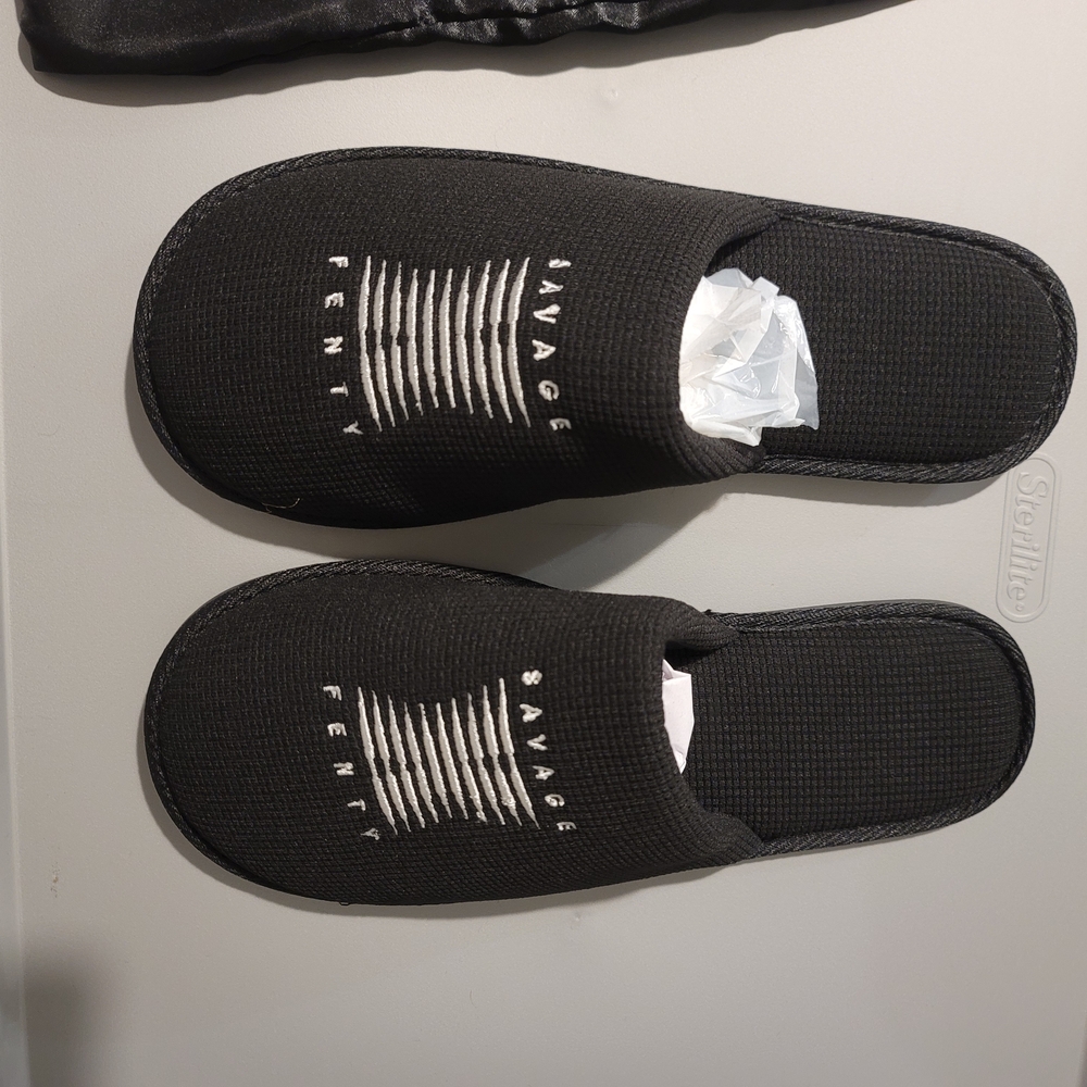 Savage X Fenty Black Slippers